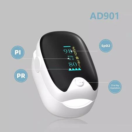 المحمولة خفيفة الوزن المنزلية مقياس التأكسج الإصبع TFT  Oxymètre