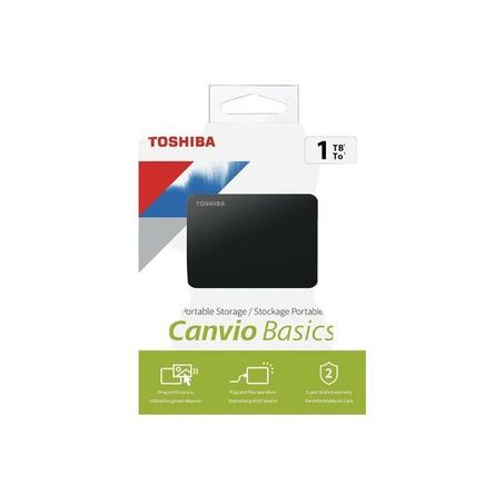Toshiba DISQUE DUR EXTERNE CANVIO BASICS 1 TO USB 3.0 NOIR