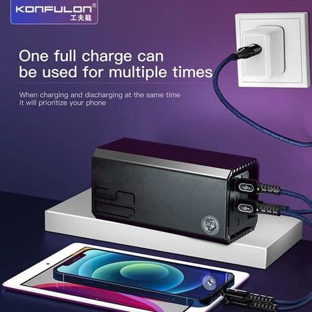 Konfulon 50000 mAh Power Station Fast Power Bank 3 USB Output Mobile  🔋🔋