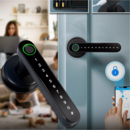 قفل الباب الذكي الإلكتروني ببصمة الإصبع