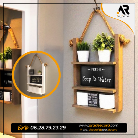 Étagère de rangement suspendue pour salle de bain