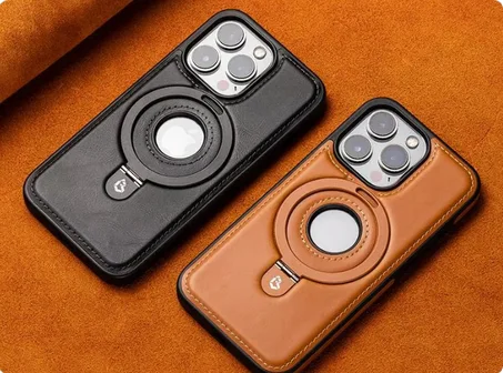 حافظة آيفون من الجلد الفاخر