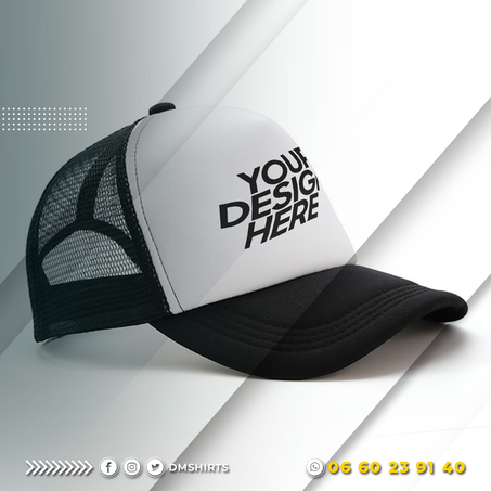 Casquette bicolore publicitaire