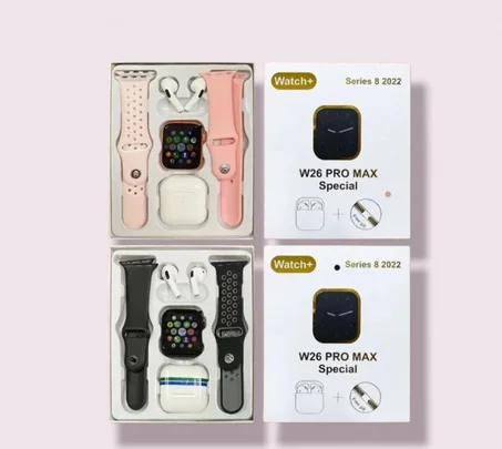 اليوم جبنا لكم باك خيالي مكون من ساعة ذكية👌 مع سماعات بلوتوت مع 2 أحزمة للساعة مجانا 🎀