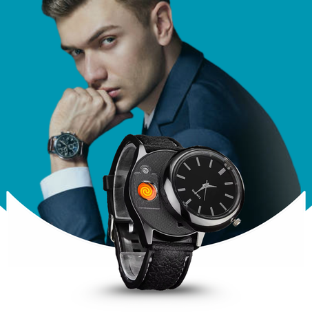 BlazeWatch – ساعة بولاعة مدمجة لإشعال السجائر بكل سهولة!