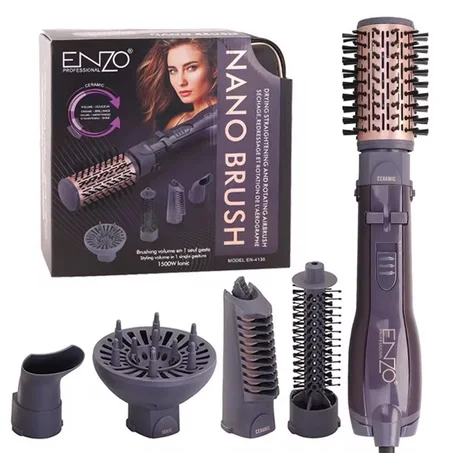 Brosse Soufflante Rotative ENZO 5x1 Nano Brush 1500W 💖