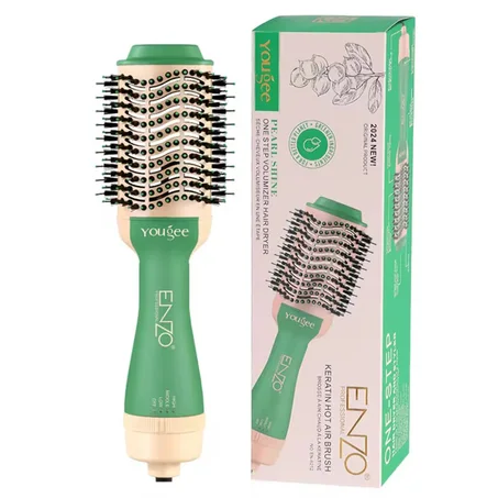 Brosse Soufflante ENZO Keratin Hot Air Brush 💚