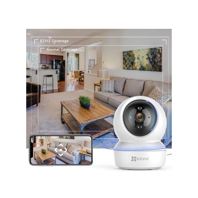 Ezviz Caméra Surveillance Wi-Fi Full HD rotative 360° avec auto-tracking  C6N à prix pas cher