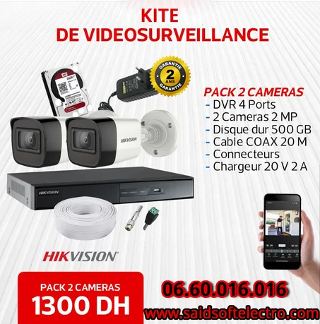 Hikvision Pack Duo pour Système de Surveillance
