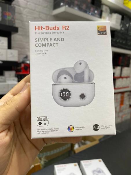 "انغمس في عالم من الصوت النقي والانفصال المذهل مع سماعات البلوتوث الفائقةHIT-BUDS R2 TRUE WIRELESS STEREO 5.3