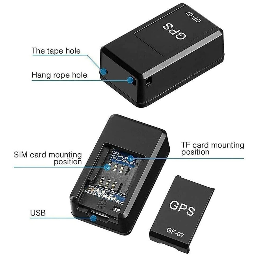 MINI GPS صغير الحجم بمغناطيس قوي – جهاز تتبع وتحديد المواقع مزوّد بميكروفون ودعم كامل للرسائل – تعقب السيارات والأشخاص والحيوانات