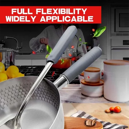 Manchon En Silicone Isolant Thermique Antidérapant Pour Poignée De Poêle, Manchon Rétractable À Froid, Tuyau Isolant Chaud Et Froid, Outils Anti-Chaleur En Silicone, Manchon Antidérapant Pour