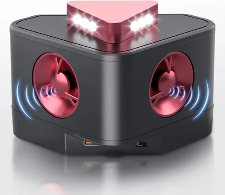 Repelente ultrasónico de plagas para interiores, repelente de roedores de frecuencia variable, evita la adaptación, repelente de ardillas para casa, adecuado para áticos, garajes, caravanas, 