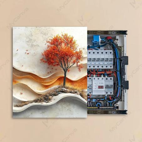 غطاء صندوق الكهرباء Cache disjoncteur décoratif