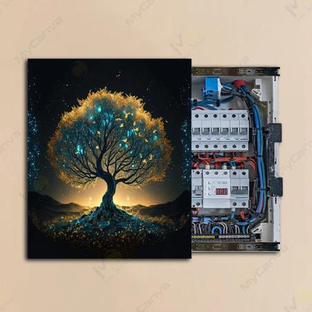 غطاء صندوق الكهرباء Cache disjoncteur décoratif