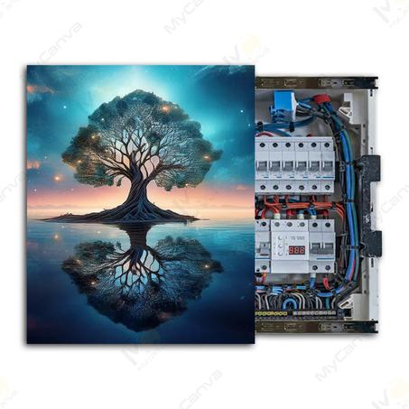 غطاء صندوق الكهرباء Cache disjoncteur décoratif