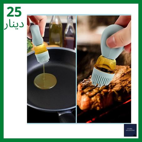 pompe a huile en verre avec fourchette