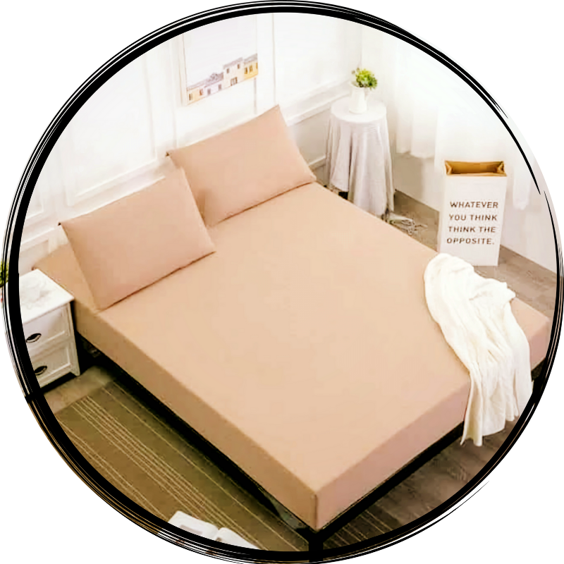 DRAP HOUSSE & 2 OREILLERS