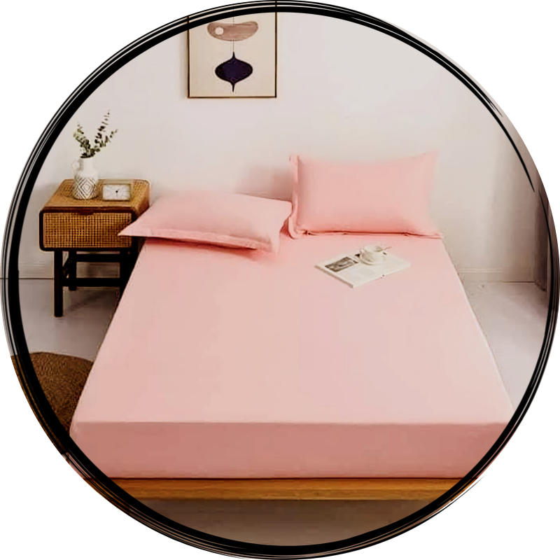 DRAP HOUSSE & 2 OREILLERS