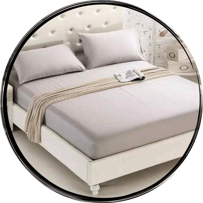 DRAP HOUSSE & 2 OREILLERS