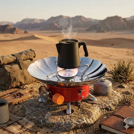 موقد غاز محمول مقاوم للرياح للاستخدام الخارجي