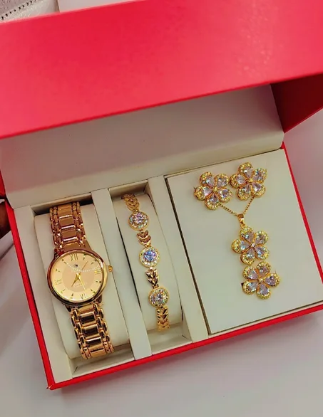 Boîte à Bijoux de Luxe pour Femme – Modèles Assortis (Flower, Heart, Sunflower, Star)