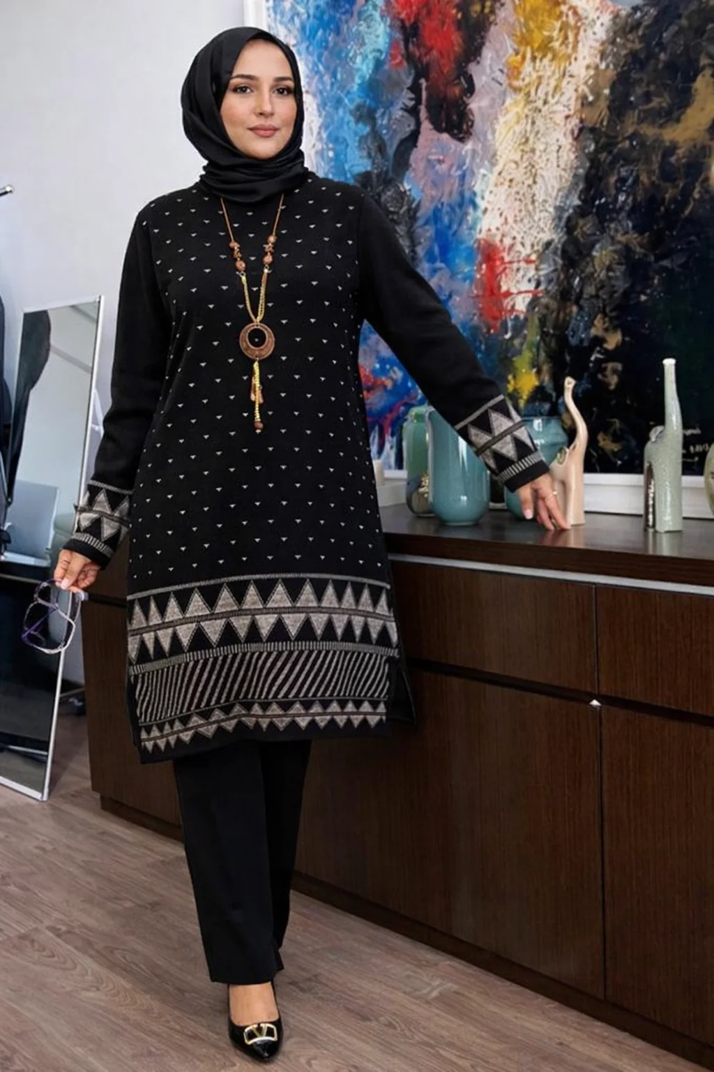 طقم ملابس تريكو من أديس