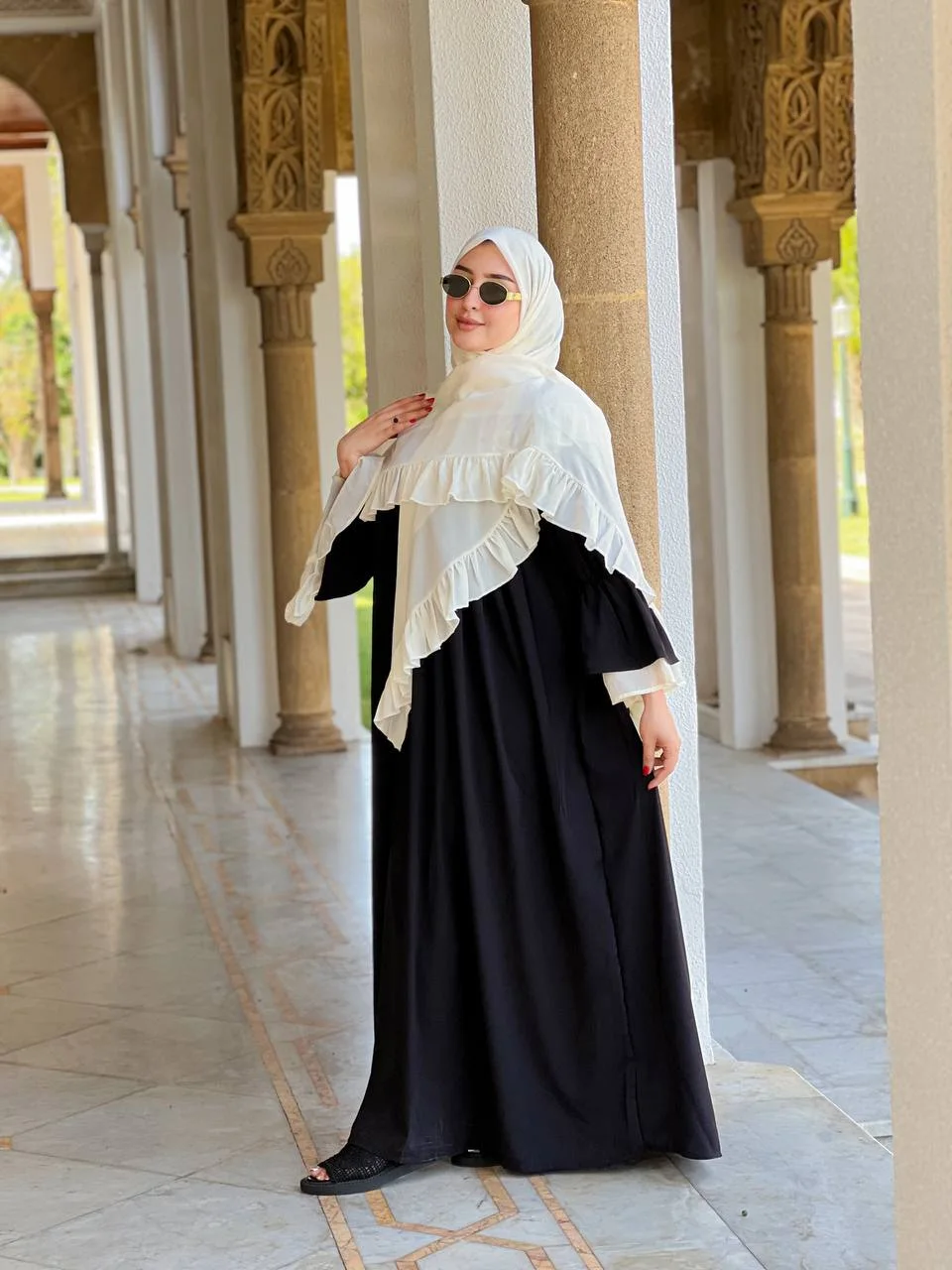 كسوة راقية من قطعتين، للجميع المناسبات كريب روزا