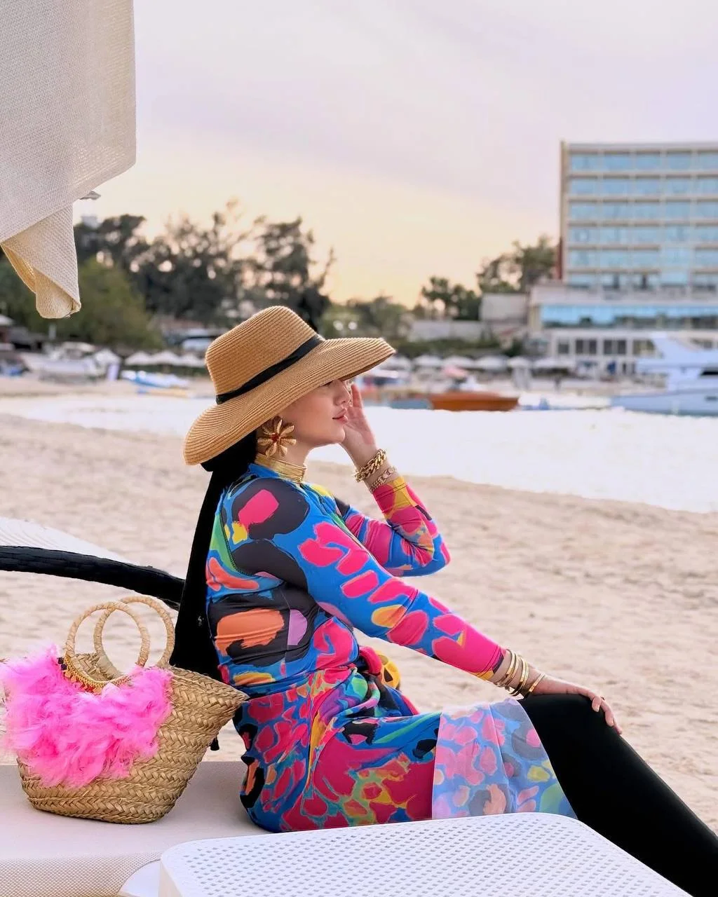 بوركيني 4 قطع أنيق وعصري