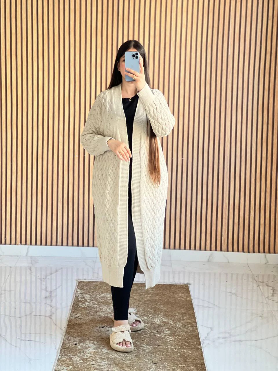 جيلي نسائي طويل تريكو - تصميم أنيق ومريح