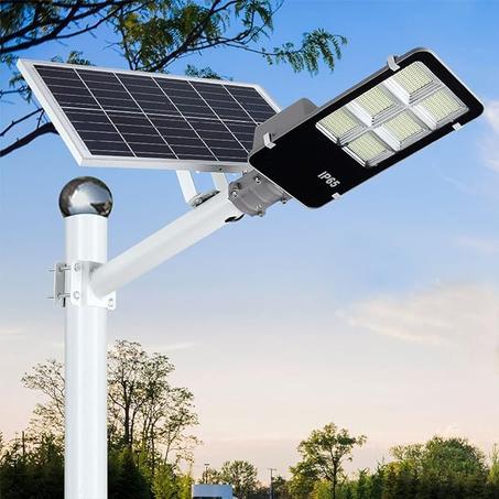 Projecteur Solaire LED 400W – Éclairage Puissant et Écologique pour vos espaces extérieurs, Avec une batterie de 12 heures continu, IP 65ⓒ