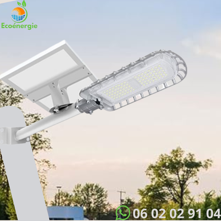 Lampadaire Solaire CT-500 W blue-carbon/ لامبادير الطاقة الشمسية 500واط كاربون