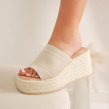 Sandales à plateforme MK - Collection Été - Beige