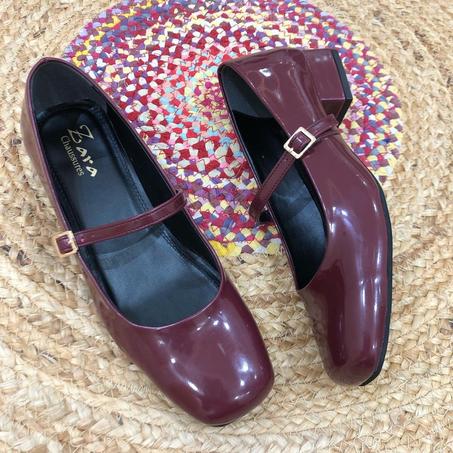 Escarpin demi zara - Bordeaux