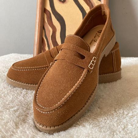 Mocassin Daim Femme