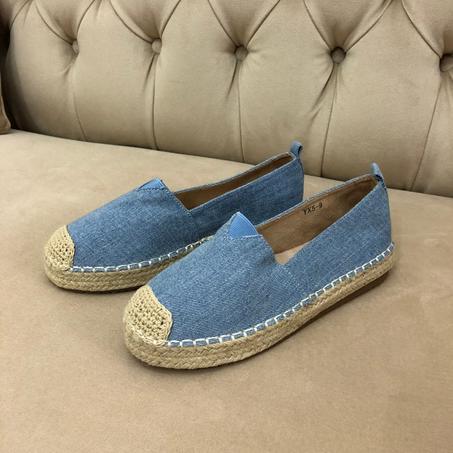 Mocassin Raphia Paris - Bleu Jeans