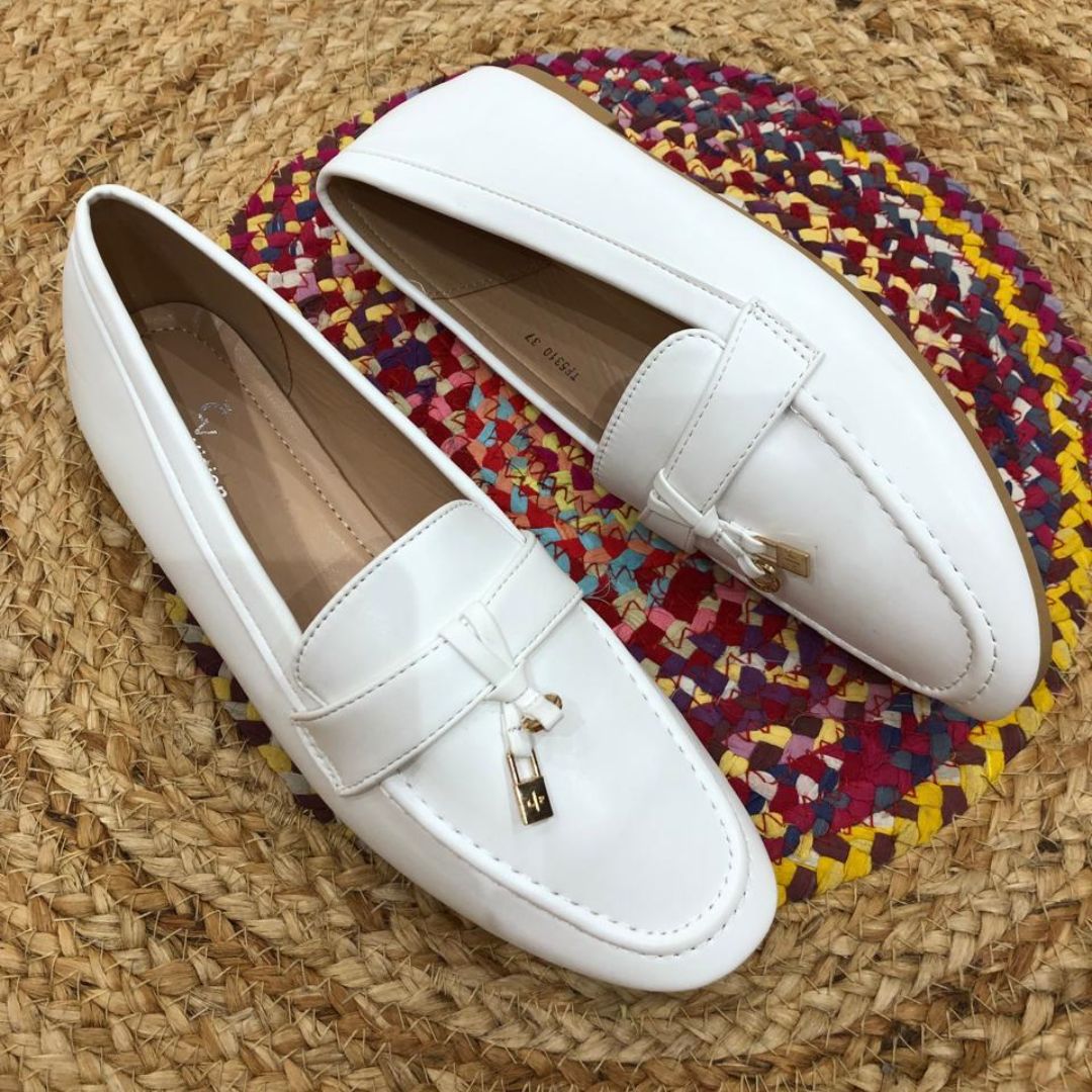 Mocassin Chucha Blanc