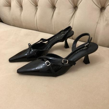 Escarpin Velvet - Noir