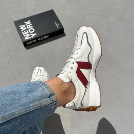 Basket Guapisima Blanc/Bordeaux