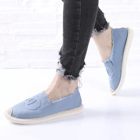 Espadrilles Confort Femme - Bleu Jeans