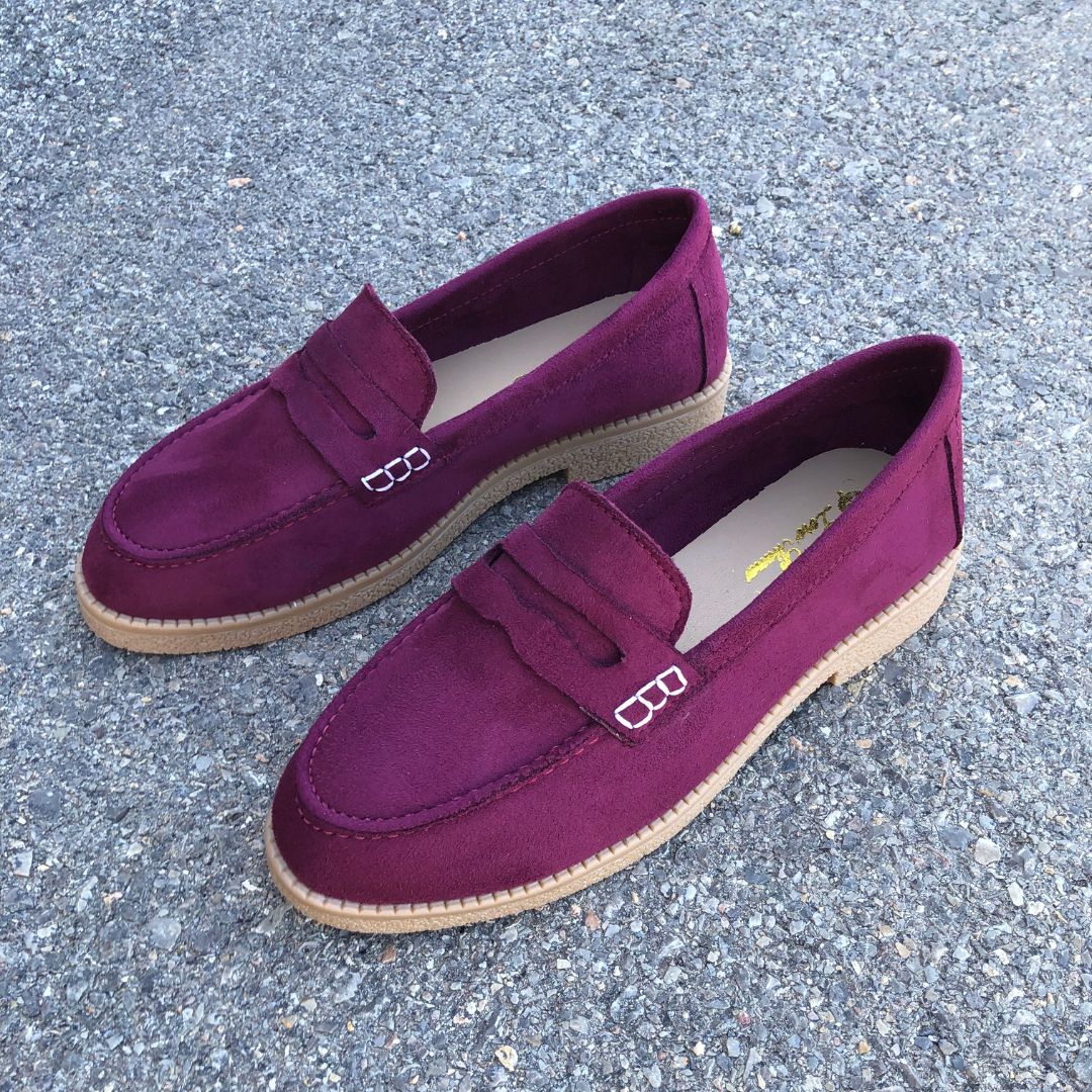 Mocassin Daim - Bordeaux