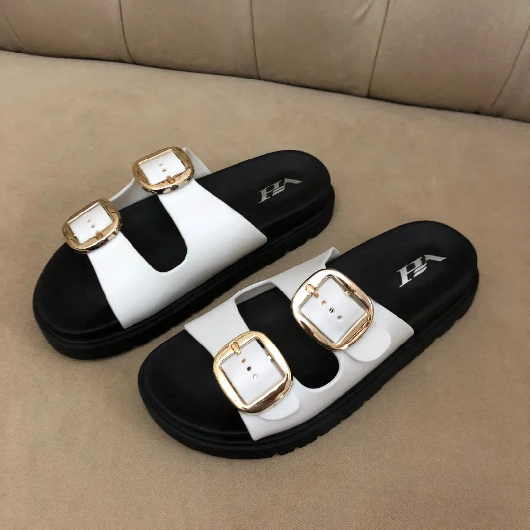 Sandales plates - Passion Blanc