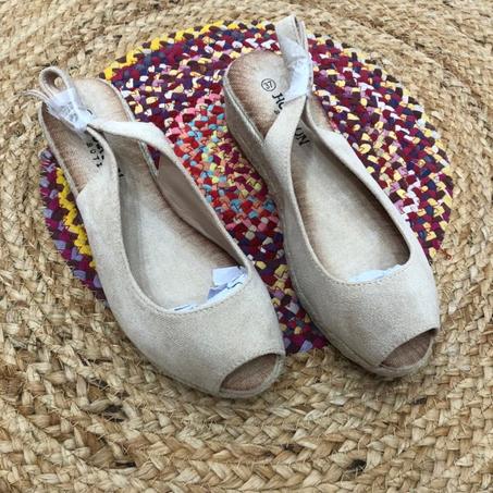 Sandales Raphia Kurn - Madrid - Beige