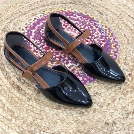 Escarplin Plate Confort - Noir