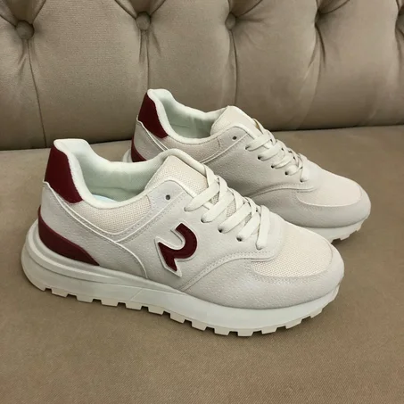 Basket Chic Vision Beige/Bordeaux