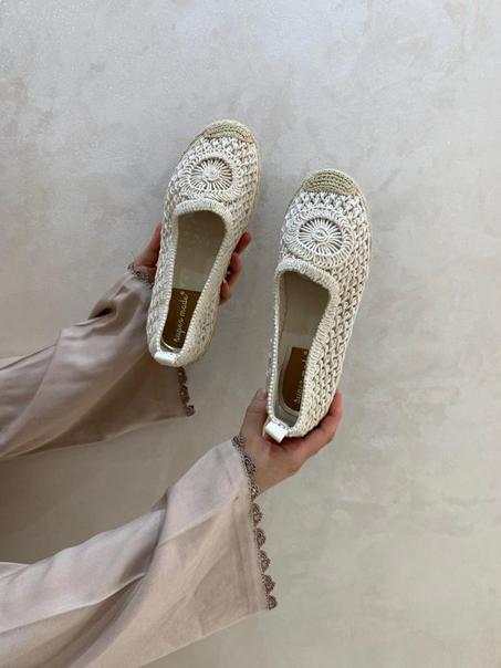 Mocassin en raphia naturel respirante