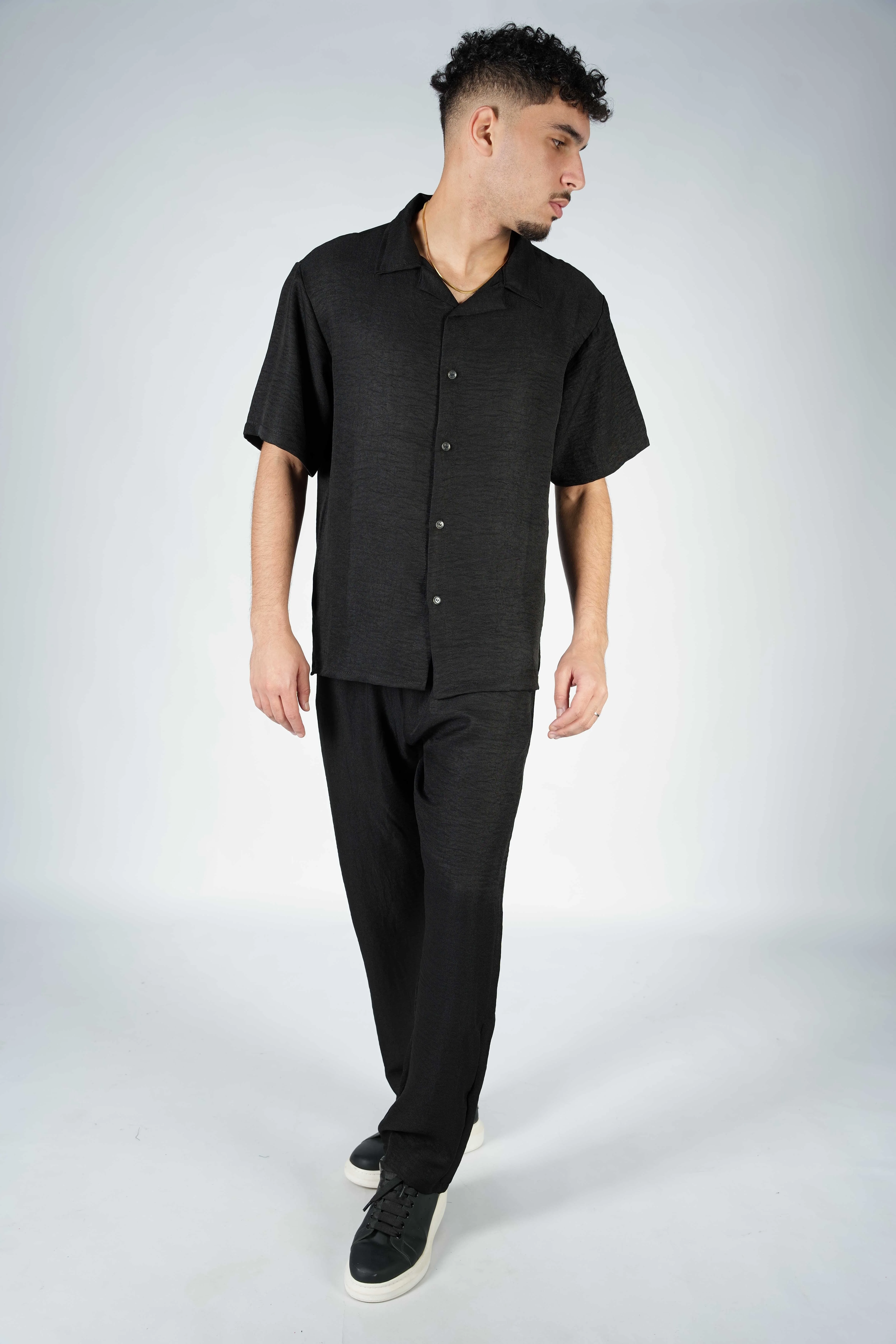 Ensemble Homme Lin Premium – Confort Été (Chemise + Pantalon)