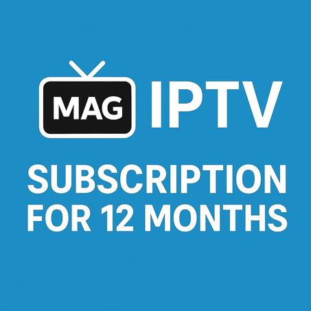 Mag iptv subscription for 12 months