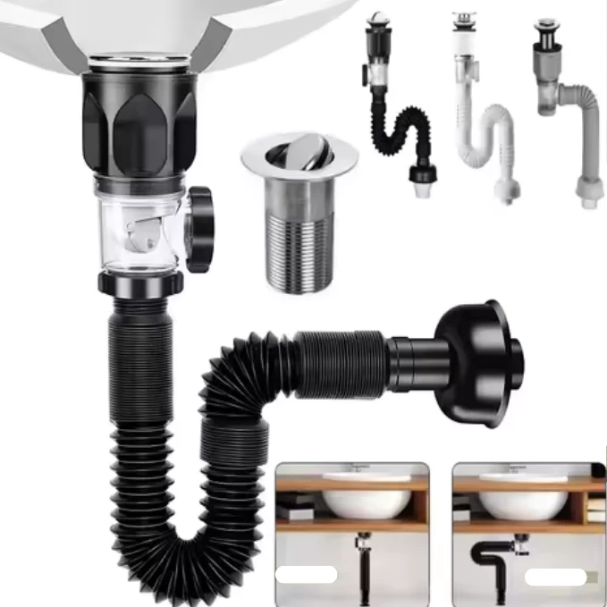 أنبوب صرف مرن يحافظ على نظافة مطبخك وحمامك