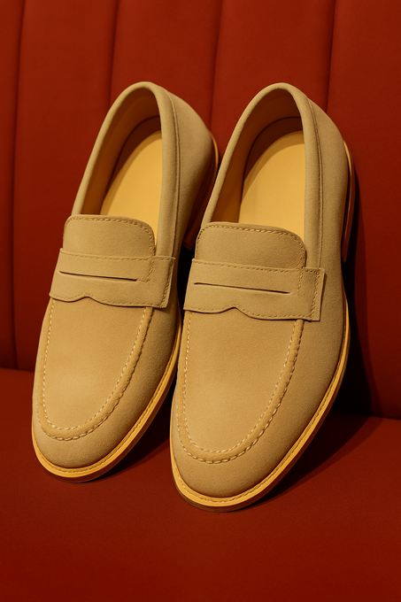 PENNY LOAFER EN DAIM